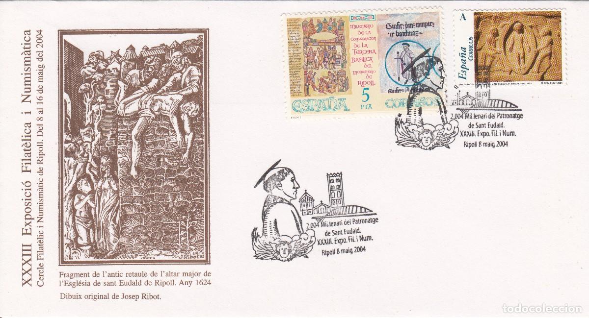 Sellos: MATASELLOS MIL.LENARI DEL PATRONATGE DE SANT EUDALD - RIPOLL - 2004