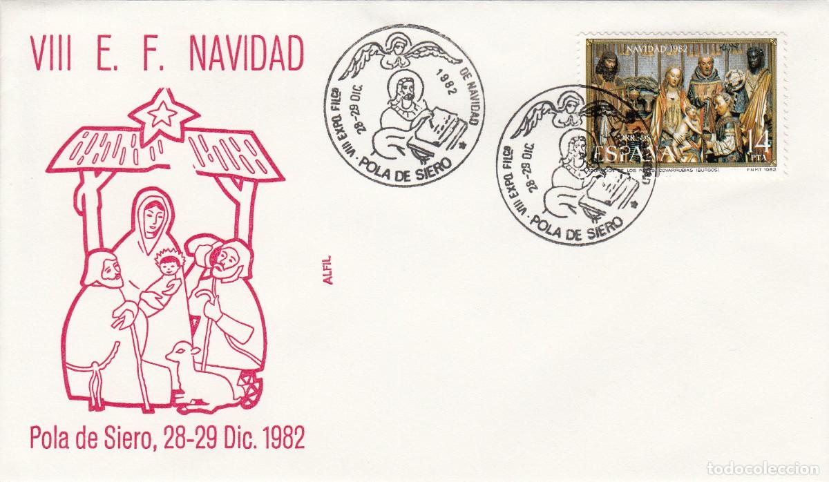 Sellos: ASTURIAS MATASELLOS EXPOSICI&Oacute;N FILAT&Eacute;LICA DE NAVIDAD - POLA DE SIERO - 1982
