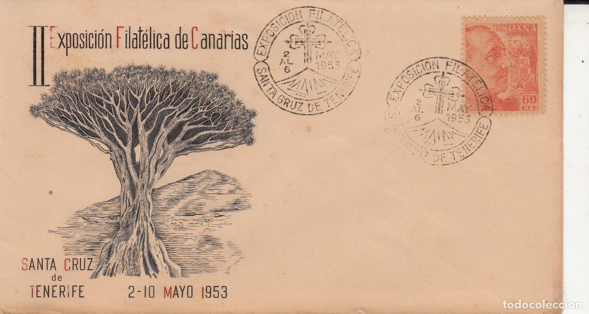 Stamps: MATASELLOS EXPOSICI&Oacute;N FILAT&Eacute;LICA DE CANARIAS - SANTA CRUZ DE TENERIFE - 1953