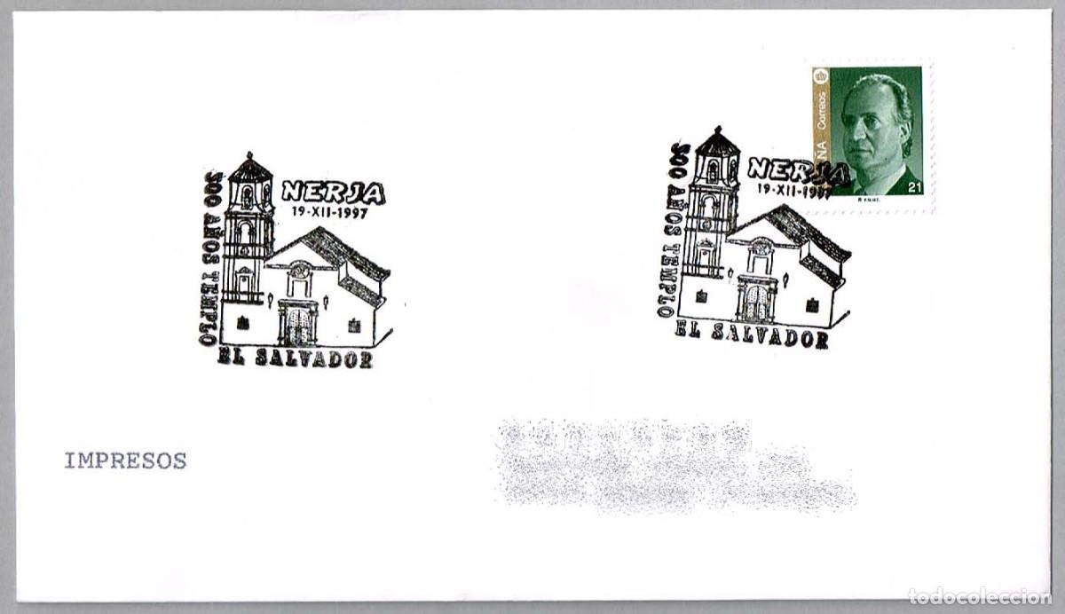 Sellos: Matasellos 500 A&Ntilde;OS TEMPLO EL SALVADOR. Nerja 1997