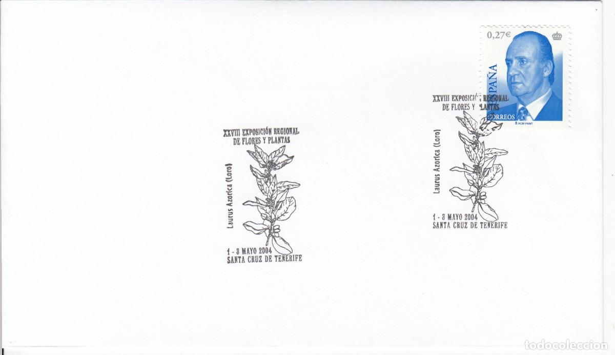 Sellos: MATASELLOS EXPOSICI&Oacute;N REGIONAL DE FLORES Y PLANTAS - SANTA CRUZ DE TENERIFE - 2004