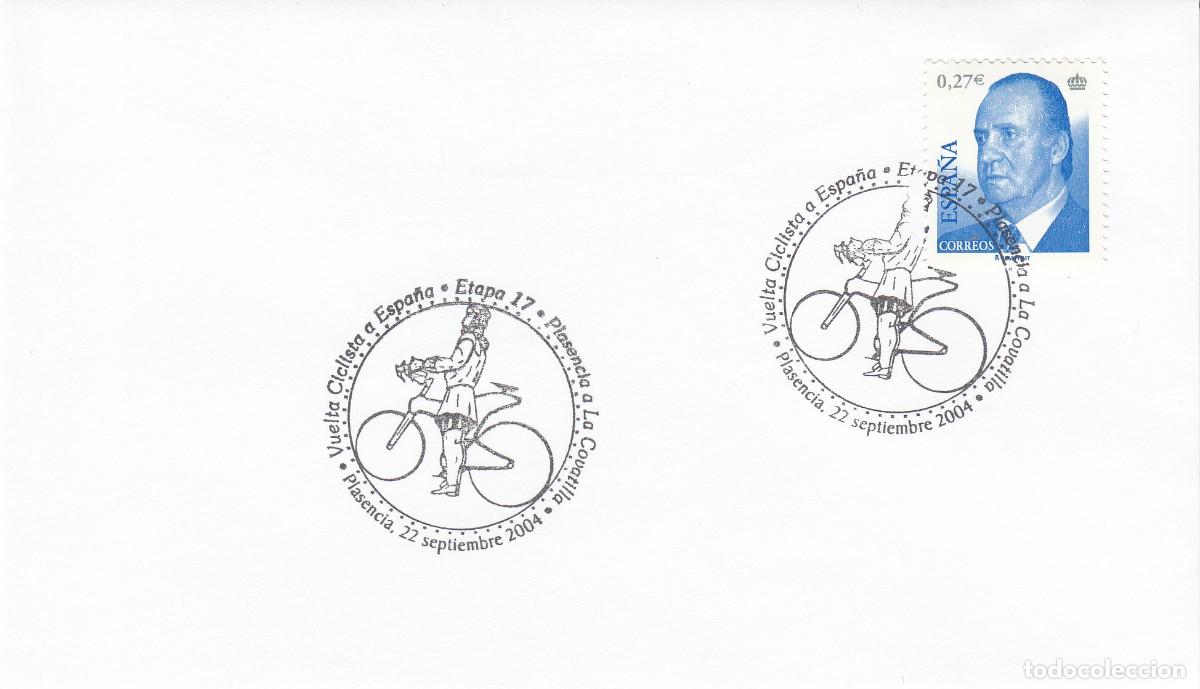 Sellos: MATASELLOS VUELTA CICLISTA A ESPA&Ntilde;A - ETAPA 17 PLASENCIA A LA COVATILLA - 2004