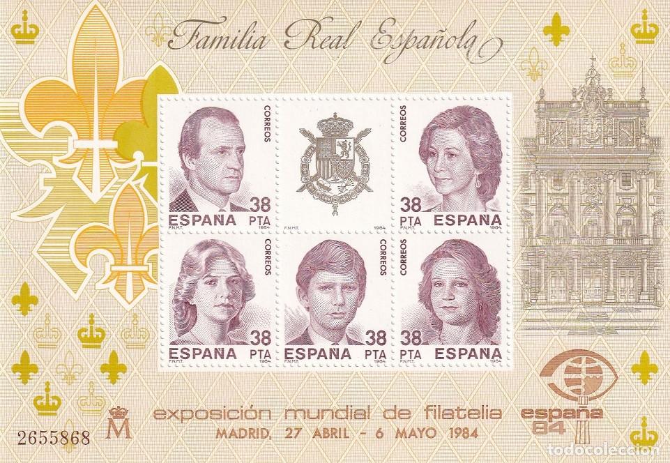 Selos: HB 1984 Madrid - Familia Real espa&ntilde;ola - Edifil 2754 - Exposici&oacute;n Mundial de Filatelia Espa&ntilde;a 84