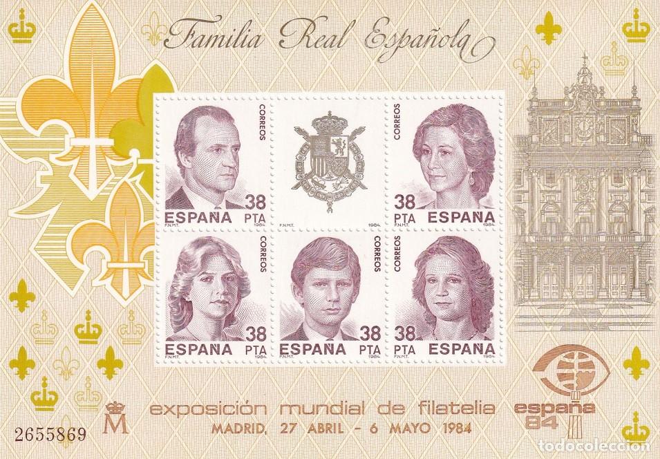 Selos: HB 1984 Madrid - Familia Real espa&ntilde;ola - Edifil 2754 - Exposici&oacute;n Mundial de Filatelia Espa&ntilde;a 84