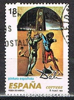 Sellos: EDIFIL 3291, DALI, POESIA DE AERICA O DE LOS DOS ATLETAS COSMICOS, USADO
