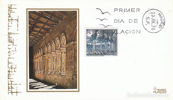 Sellos: EDIFIL 1986, ZARAGOZA, LA LONJA, PRIMER DIA DE 23-7-1970 SOBRE DE MUNDO FILATELICO