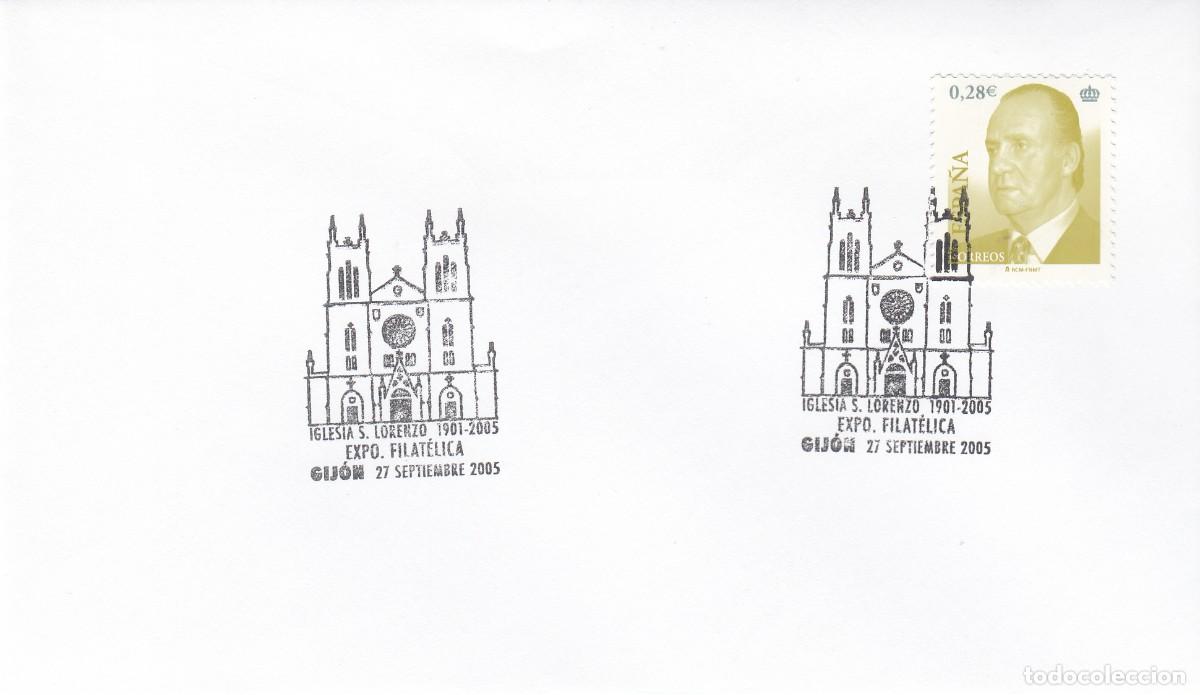 Sellos: ASTURIAS- MATASELLOS IGLESIA SAN LORENZO - GIJ&Oacute;N - 2004