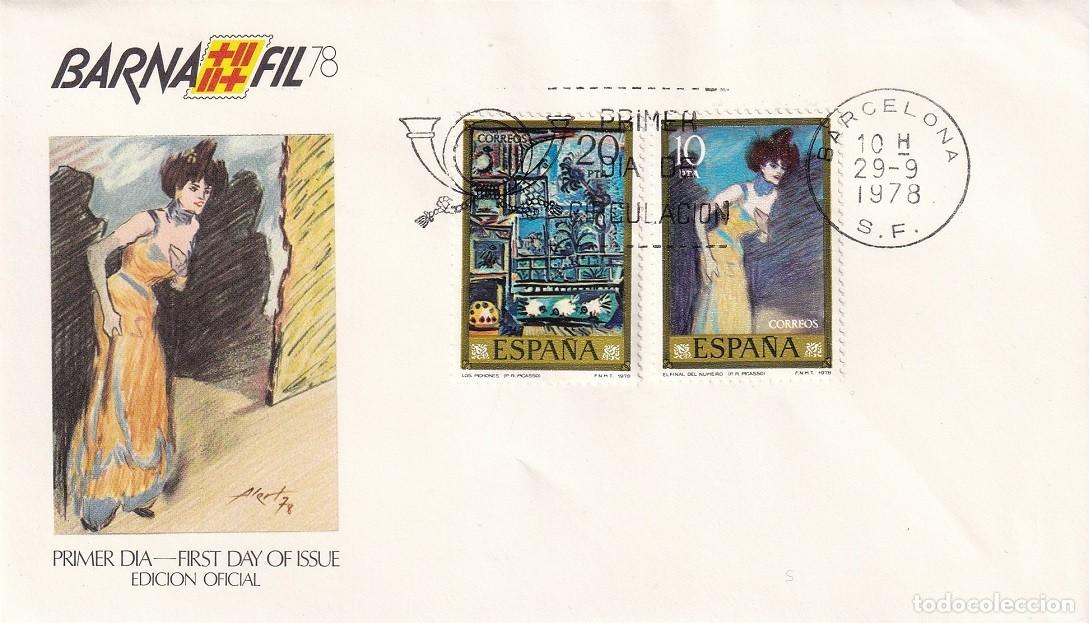 Sellos: SPD Barcelona 1978 Barnafil 78 Pablo Ruiz Picasso - Los pichones - El final del n&uacute;mero - Primer d&iacute;a