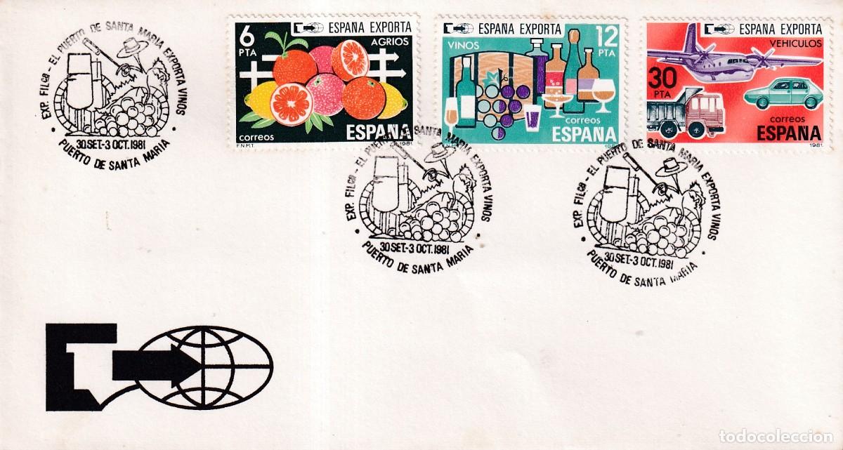 Sellos: PUERTO DE SANTA MARIA 1981 - EL PUERTO DE SANTA MARIA EXPORTA VINOS