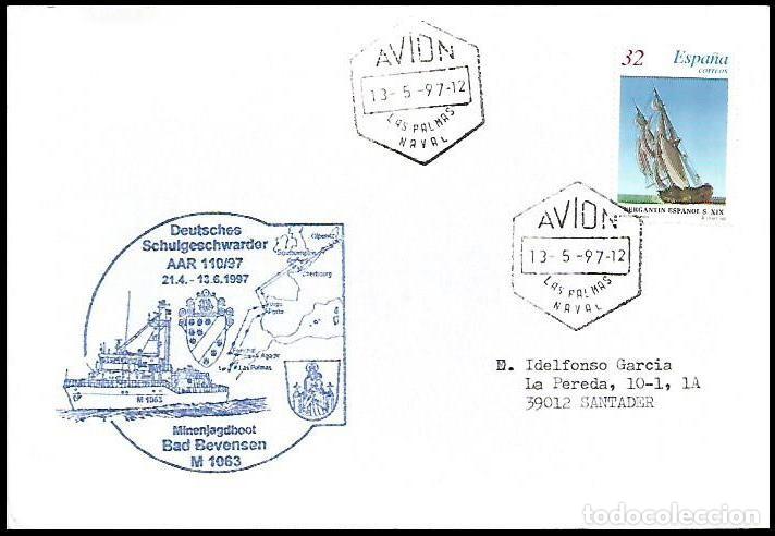 Sellos: ALEMANIA 1997 DRAGAMINAS BAD BEVENSEN EN LAS PALMAS
