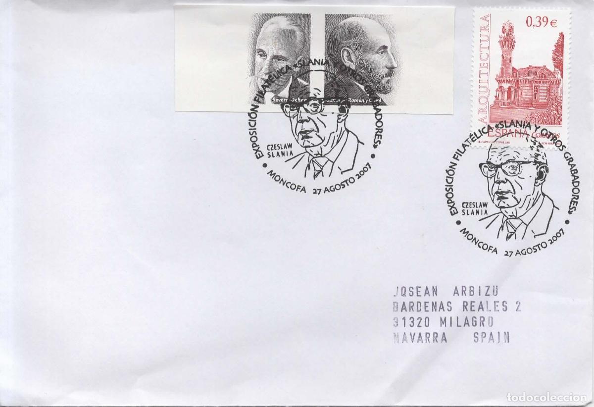 Sellos: ESPA&Ntilde;A MONCOFA MAT SLANIA SOBE PRUEBA EN NEGRO SEVERO OCHOA RAMON Y CAJAL NOBEL