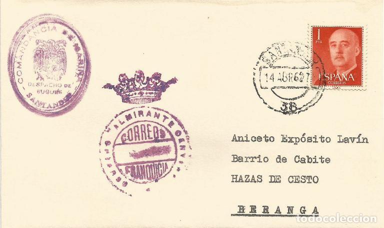 Sellos: ARMADA 1962 CRUCERO ALMIRANTE CERVERA