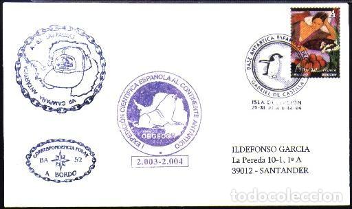 Sellos: POLAR - I EXPEDICION ANTARTICA ESPA&Ntilde;OLA OBGECON 2003 -2004