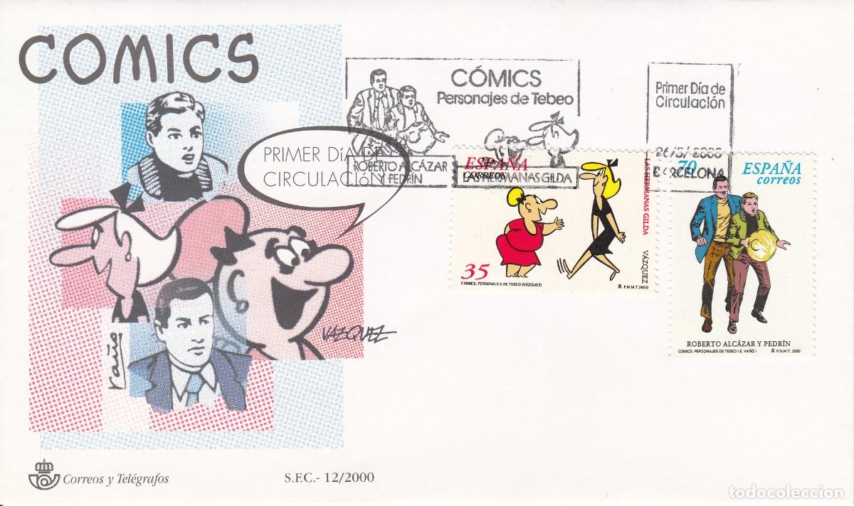 Sellos: SPD - PRIMER D&Iacute;A COMICS ROBERTO ALCAZAR Y LAS HERMANAS GILDA