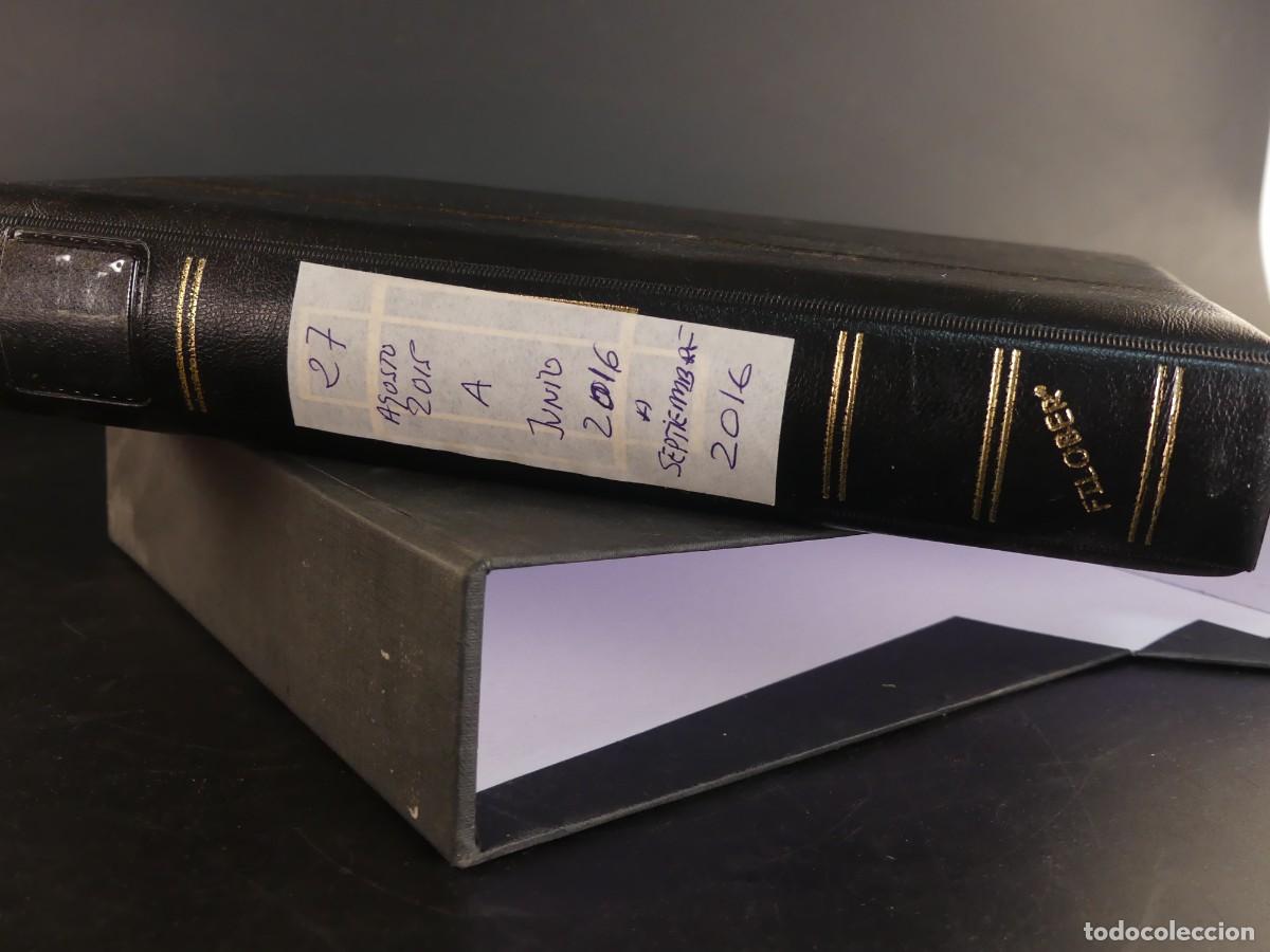 Sellos: ALBUM CON COLECCION DE SOBRES FILATELICOS EN EURO-VALOR FACIAL +- 132 EUROS