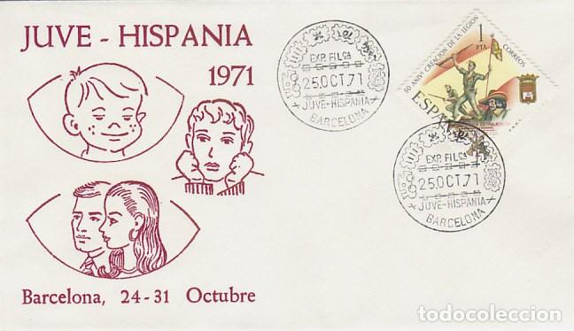 Sellos: A&Ntilde;O 1971, JUVE-HISPANIA, PRIMERA EXPOSICION NACIONAL JUVENIL
