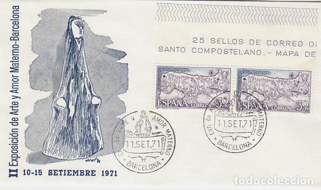 Sellos: A&Ntilde;O 1971, EXPOSICION DE ARTE SOBRE EL AMOR MATERNO, SOBRE DE ALFIL