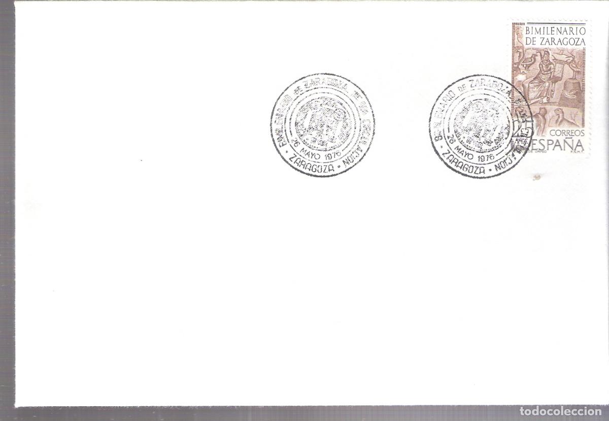 Sellos: Bimilenario de Zaragoza. Matasello Primer d&iacute;a. 26 de mayo de 1976.