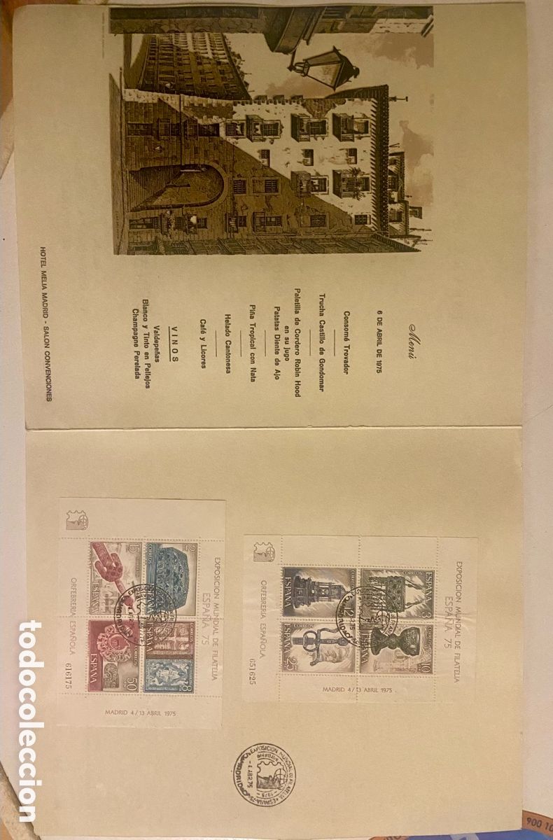 Sellos: TARJETON CON MATASELLOS SERVICIO FILATELICO. 1977. DILIGENCIA DE CORREOS
