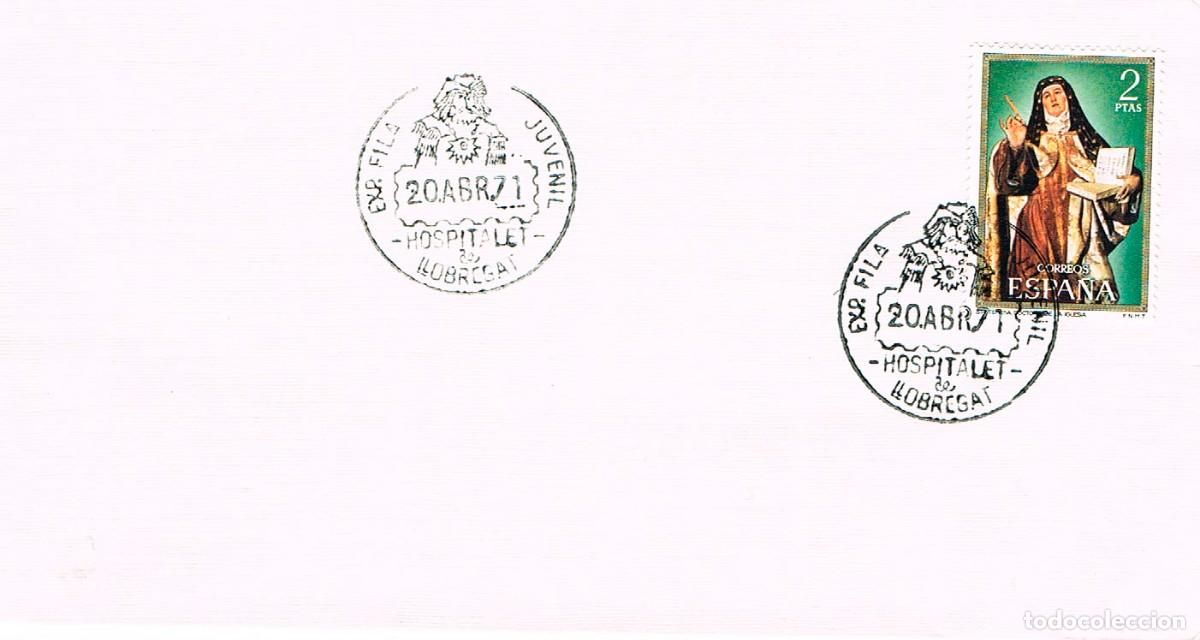 Sellos: A&Ntilde;O 1971, Hospitalet de Llobregat (Barcelonas), exposicion filatelica juvenil