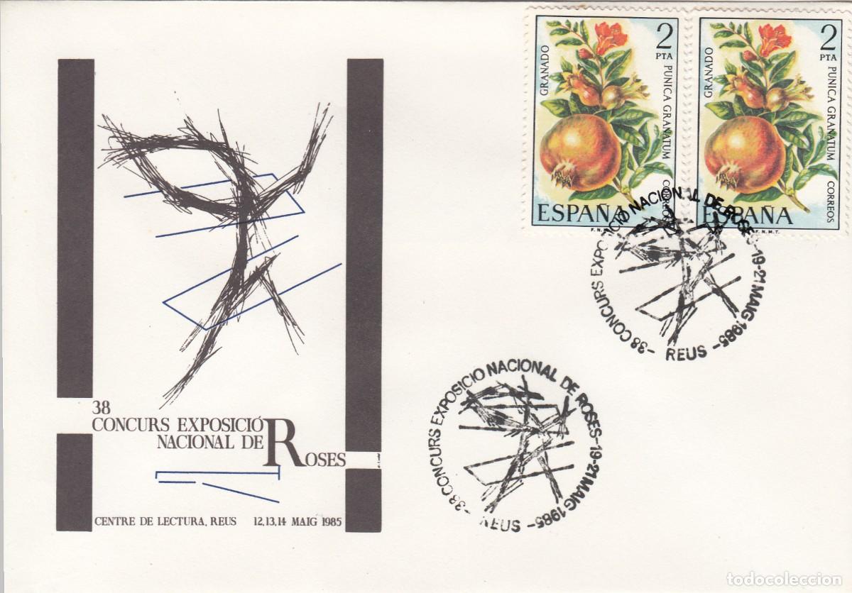 Sellos: MATASELLOS REUS - CONCURSO EXPOSICI&Oacute;N NACIONAL DE ROSAS - 1985