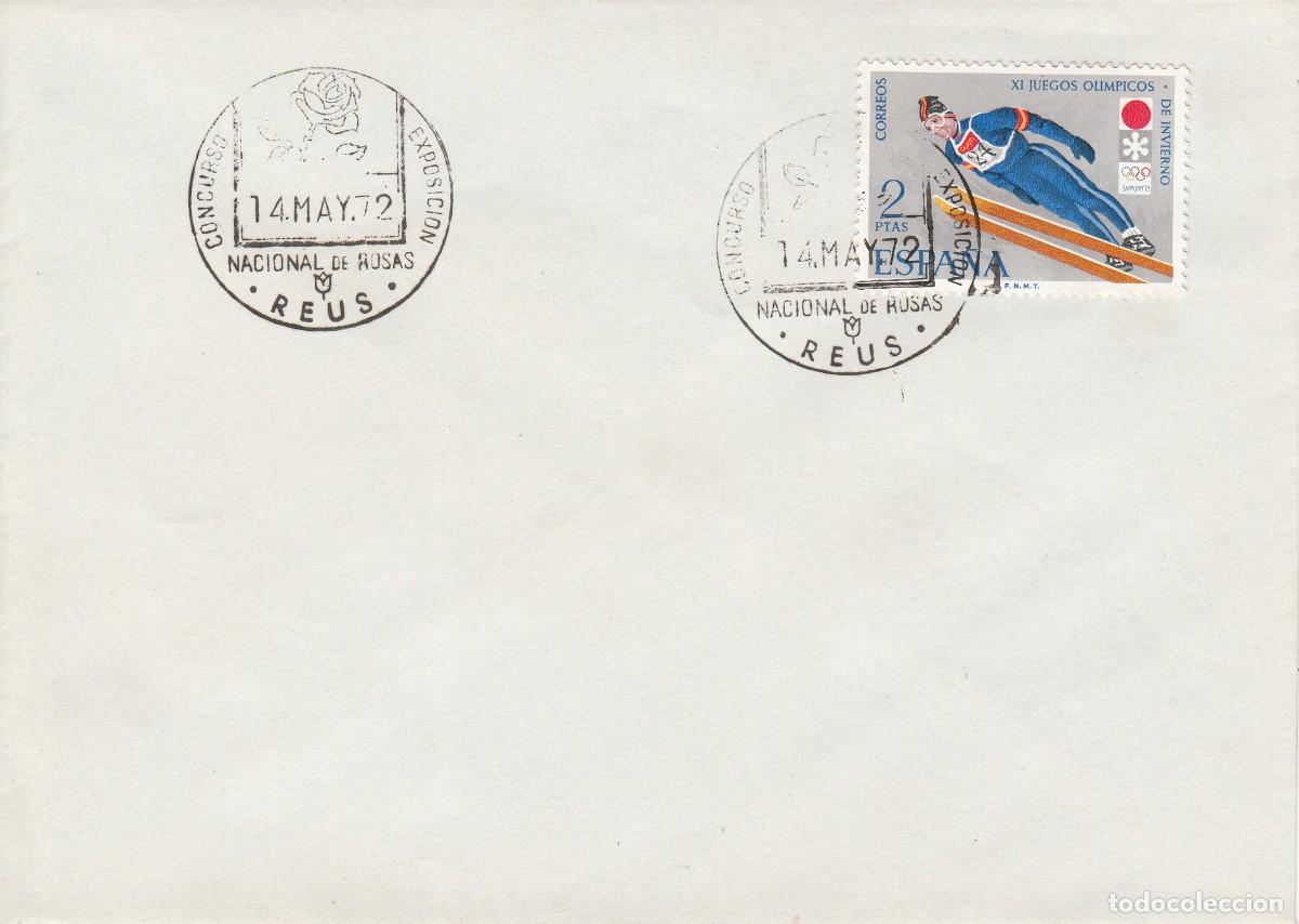 Sellos: MATASELLOS REUS - CONCURSO EXPOSICI&Oacute;N NACIONAL ROSAS - 1972 -