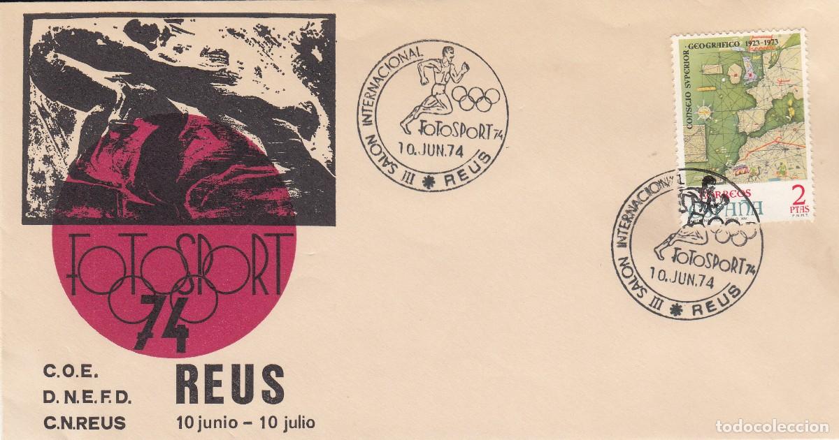 Sellos: MATASELLOS REUS - SAL&Oacute;N INTERNACIONAL FOTOSPORT 74 - 1974