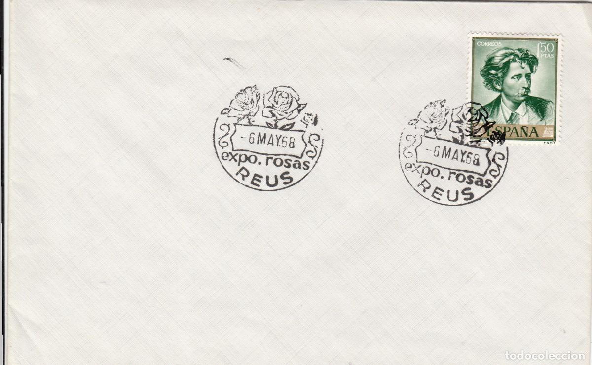 Sellos: MATASELLOS REUS - CONCURSO EXPOSICI&Oacute;N NACIONAL DE ROSAS - 1968