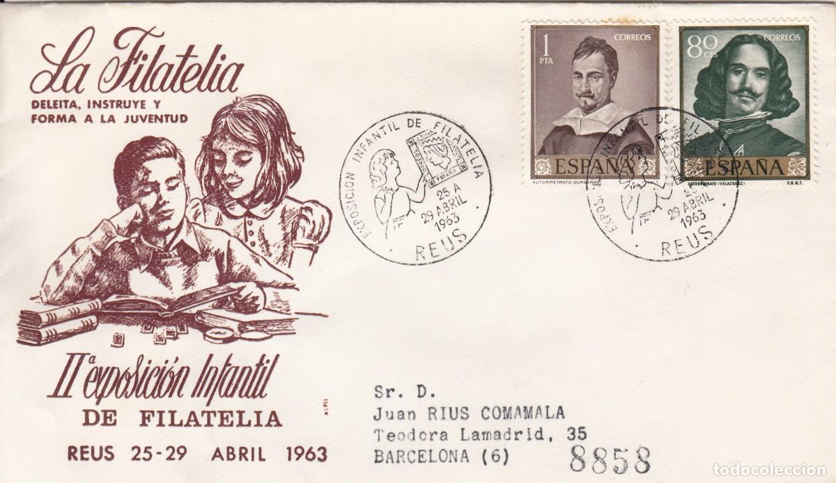 Sellos: MATASELLOS REUS - EXPOSICI&Oacute;N INFANTIL DE FILATELIA - 1963