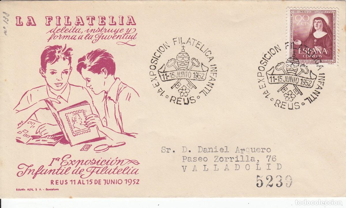 Sellos: MATASELLOS REUS - EXPOSICI&Oacute;N FILAT&Eacute;LICA INFANTIL - 1952