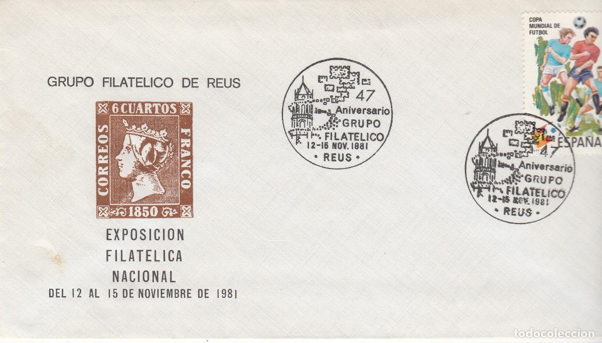 Sellos: MATASELLOS REUS - 47 ANIVERSARIO GRUPO FILAT&Eacute;LICO - 1981