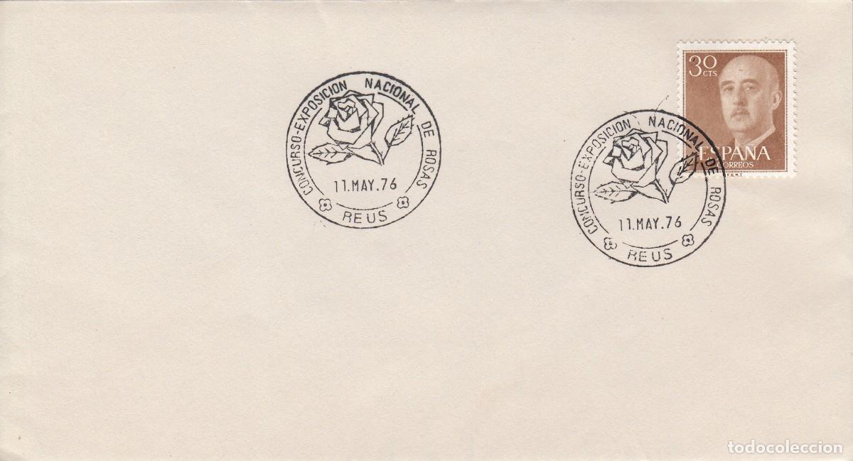 Sellos: MATASELLOS REUS - CONCURSO EXPOSICI&Oacute;N NACIONAL DE ROSAS - 1976