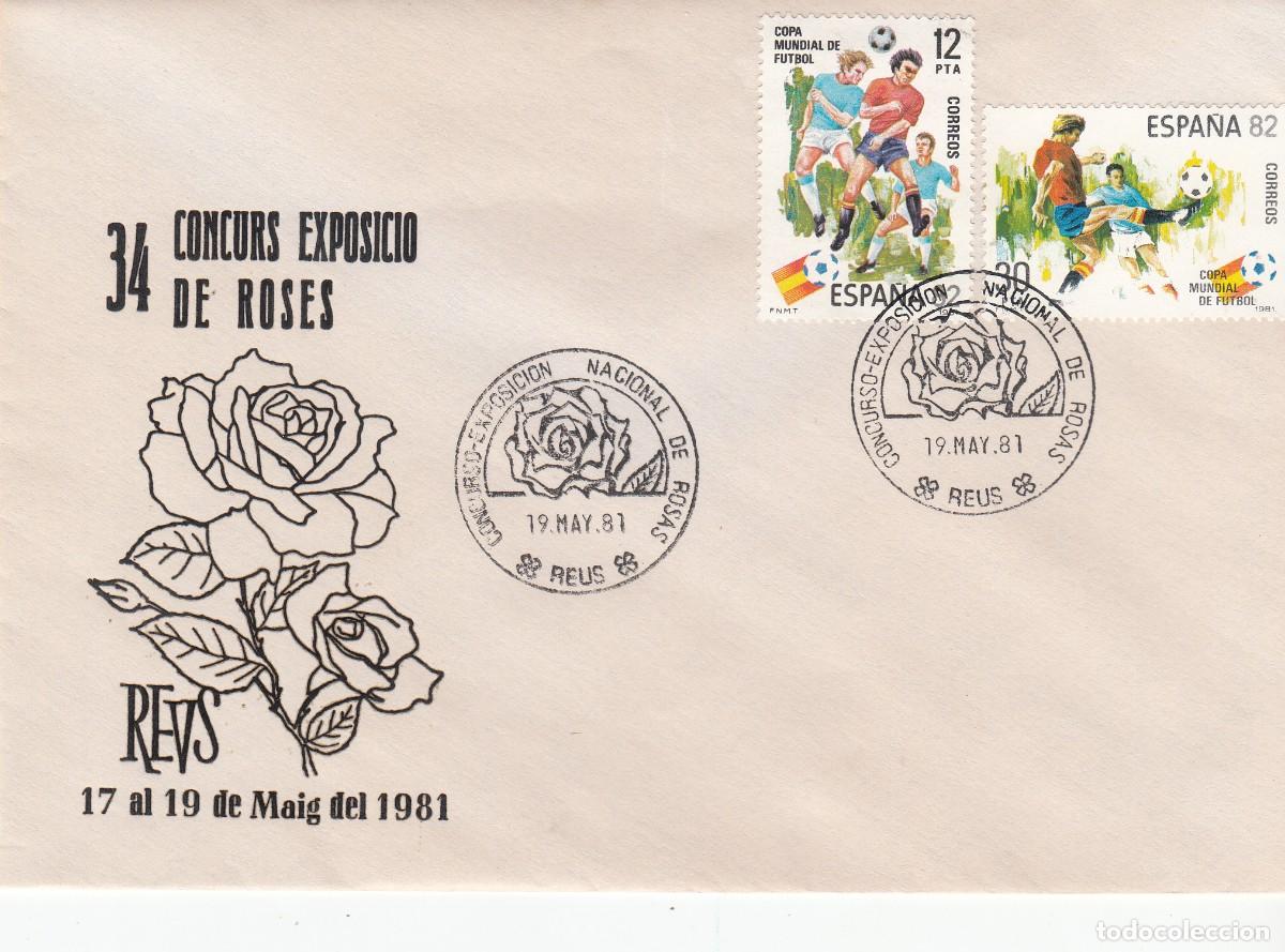 Sellos: MATASELLOS REUS - CONCURSO EXPOSICI&Oacute;N NACIONAL DE ROSAS - 1981