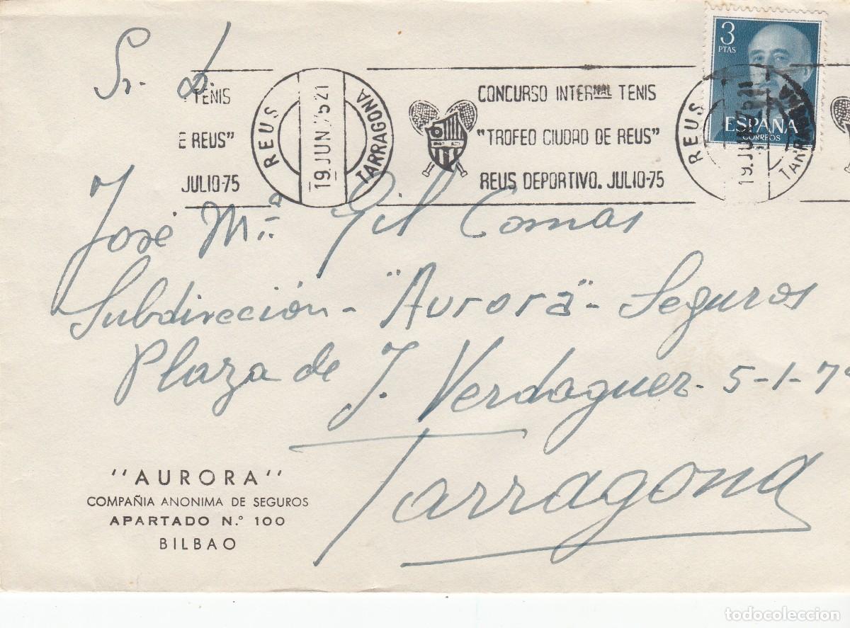 Sellos: MATASELLOS REUS - RODILLO TROFEO INTNAL DE TENIS CIUDAD DE REUS - REUS DEPORTIVO - 1975