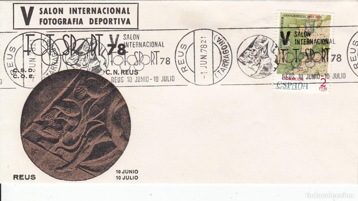 Sellos: MATASELLOS REUS - RODILLO SAL&Oacute;N INTERNACIONAL FOTOGRAF&Iacute;A DEPORTIVA - 1978