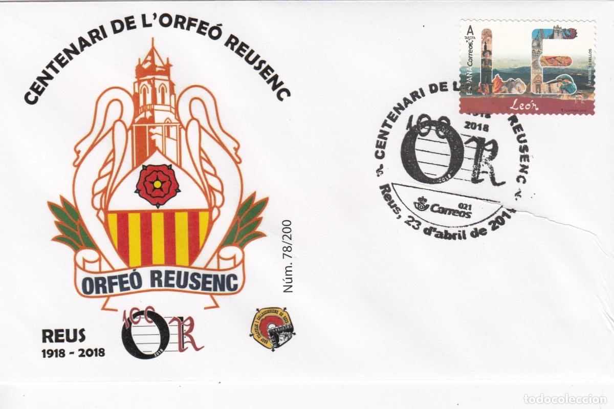 Sellos: MATASELLOS REUS - CENTENARI DE L'ORFE&Oacute; REUSENC - 2018
