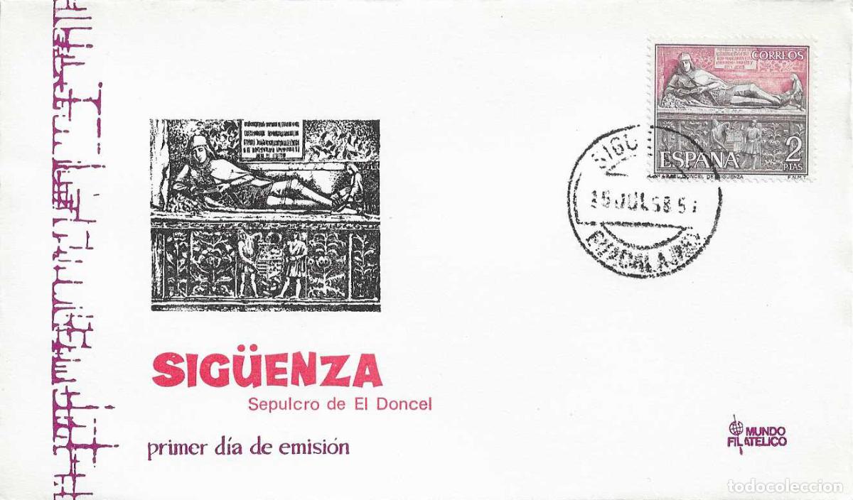 Sellos: EL DONCEL SERIE TURISTICA 1968 (EDIFIL 1878) EN SPD DE MF MATASELLOS SIG&Uuml;ENZA (GUADALAJARA) RARO XZX