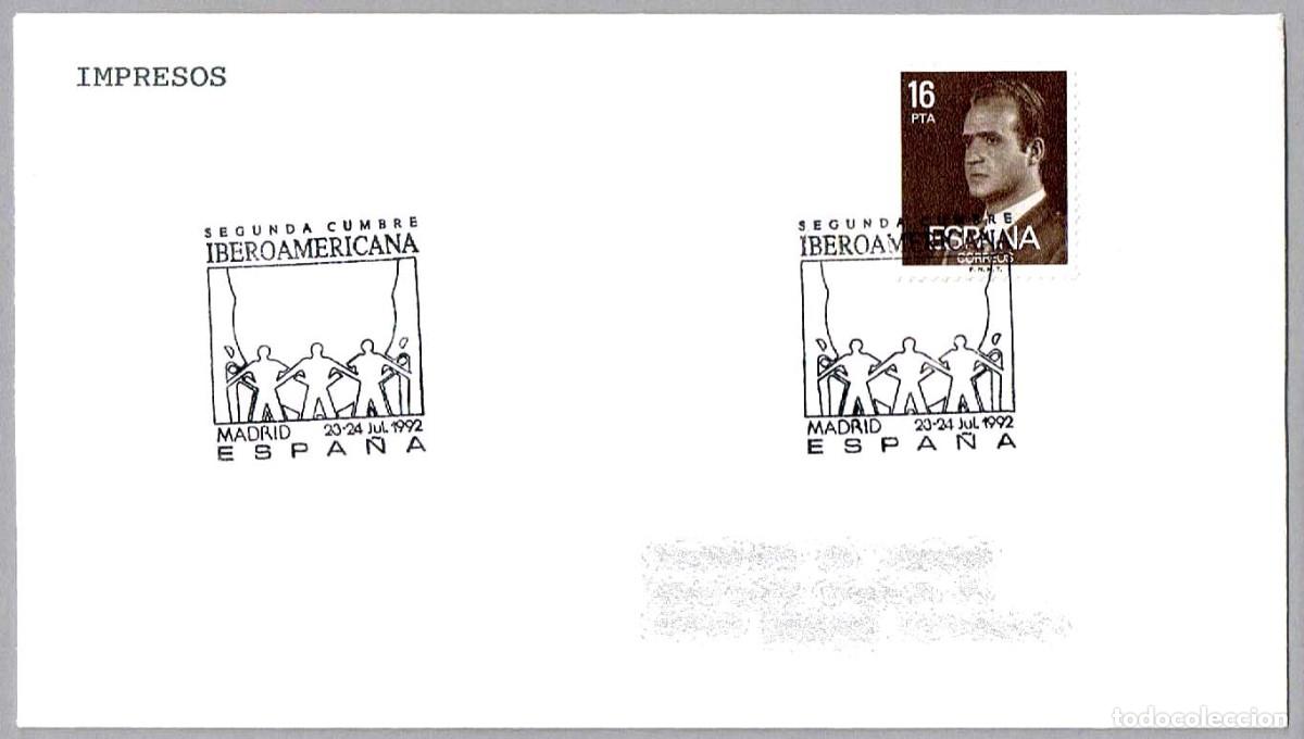 Sellos: Matasellos SEGUNDA CUMBRE IBEROAMERICANA. Madrid 1992
