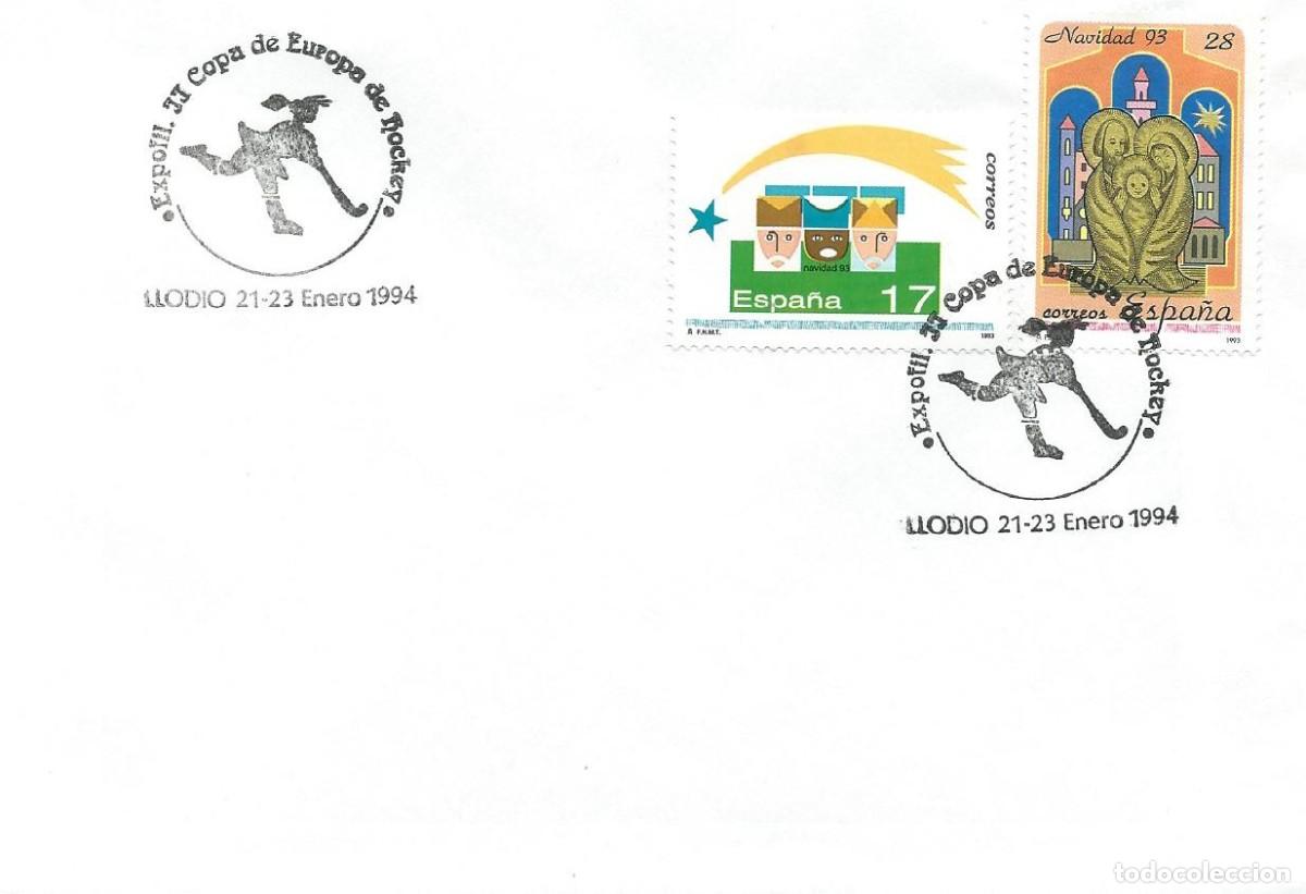Sellos: 1994. LLODIO. &Aacute;LAVA. MATASELLOS/POSTMARK. EXPOFIL. II COPA DE EUROPA DE HOCKEY. DEPORTES/SPORTS.