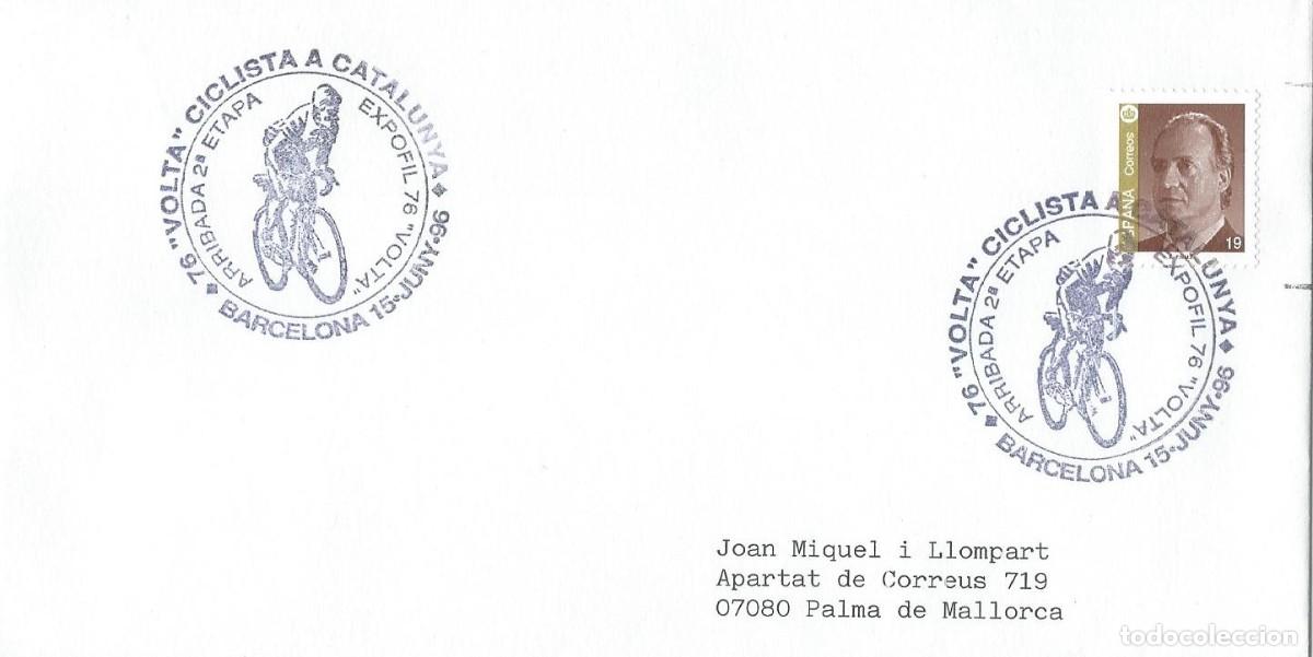 Sellos: 1996. BARCELONA. MATASELLOS/POSTMARK. VOLTA CICLISTA A CATALUNYA. CICLISMO/CYCLING. DEPORTES/SPORTS.