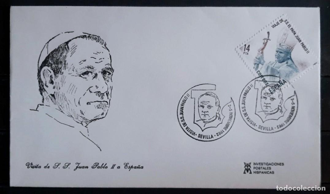 Sellos: 1982 SPD JUAN PABLO II VISITA A ESPA&Ntilde;A - SEVILLA.