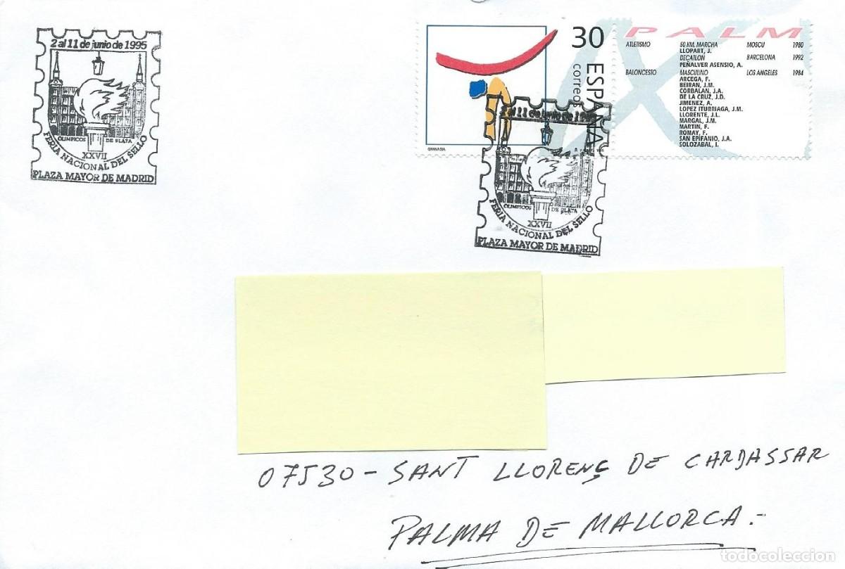 Sellos: 1995. MADRID. MATASELLOS/POSTMARK. FERIA NACIONAL DEL SELLO. PLAZA MAYOR. DEPORTES/SPORTS.
