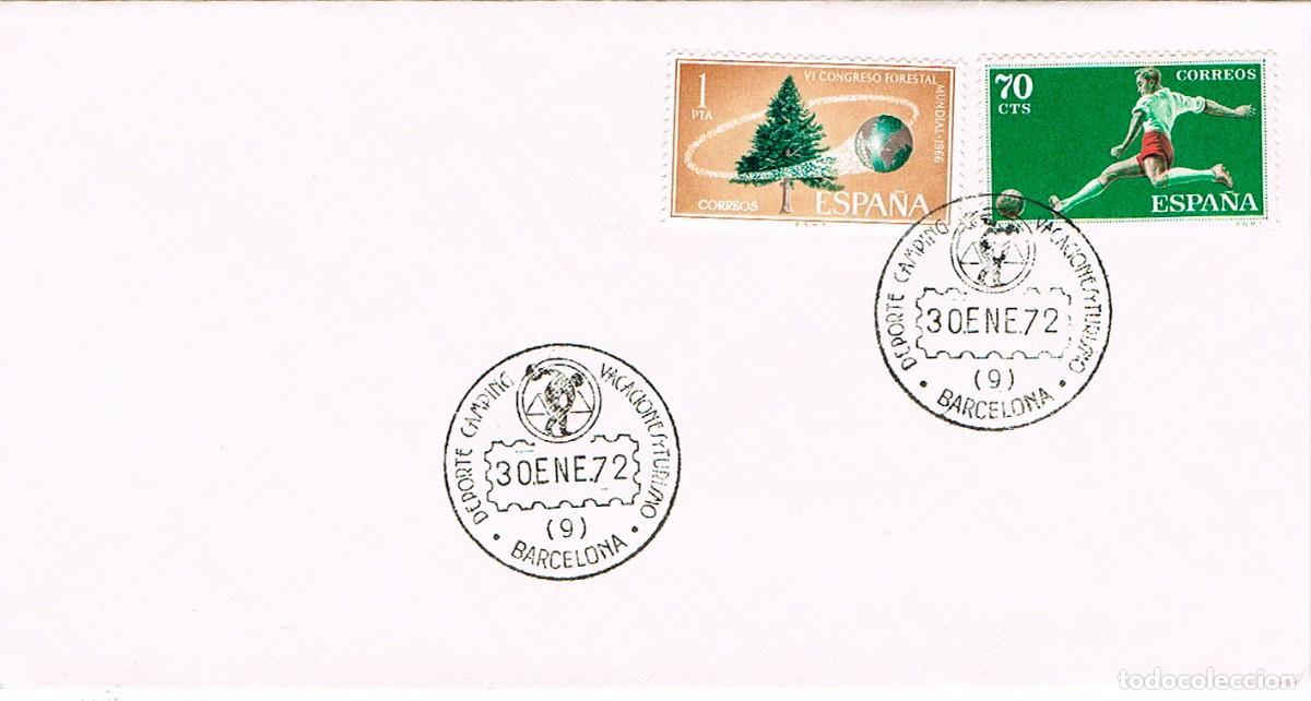 Sellos: A&Ntilde;O 1972, SALON DEL DEPORTE, CAMPING, VACACIONES Y TURISMO