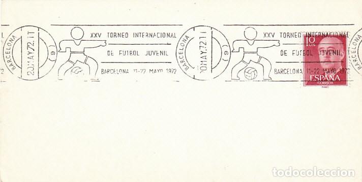 Sellos: A&Ntilde;O 1972, FUTBOL JUVENIL, TORNEO INTERNACIONAL EN BARCELONA, RODILLO