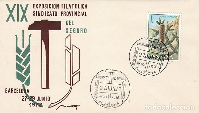 Sellos: A&Ntilde;O 1972, SINDICATO PROVINCIAL DEL SEGURO, SOBRE DE ALFIL