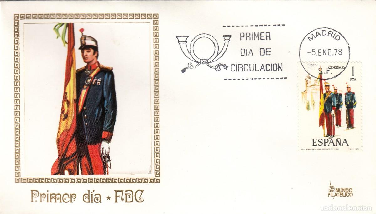 Sellos: SOBRE: 1978 MADRID. ABANDERADO INFAN.RGTO. INME. REY FDC