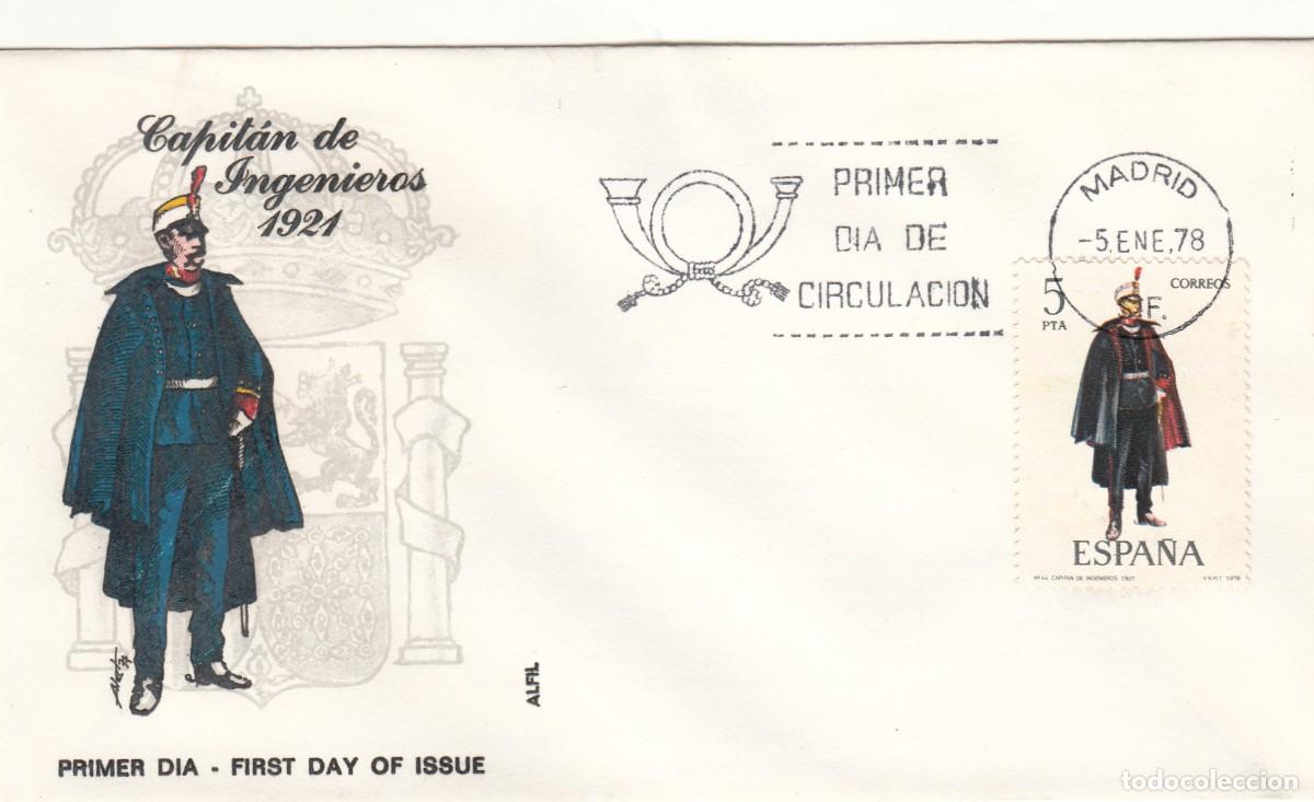 Sellos: SOBRE: 1978 MADRID. CAPITAN DE INGENIEROS 1921