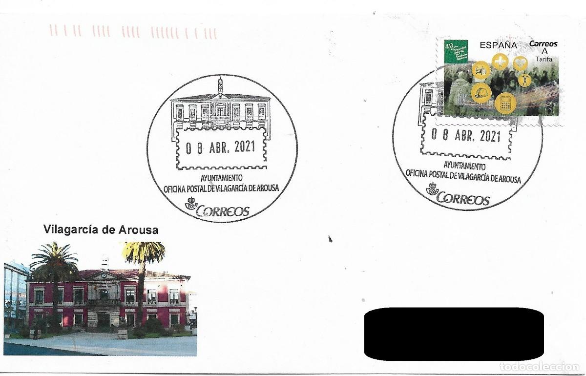 Sellos: ESPA&Ntilde;A. MATASELLOS ESPECIAL. AYUNTAMIENTO DE VILLAGARCIA DE AROUSA. 2021