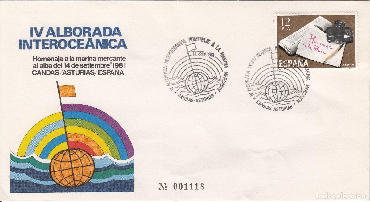 Sellos: ASTURIAS MATASELLOS IV ALBORADA INTEROCEANICA - CAND&Aacute;S - 1981