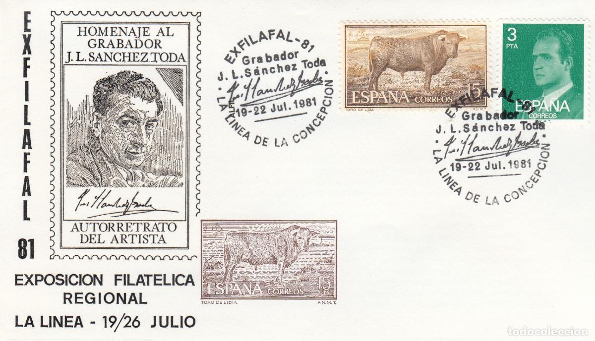 Sellos: MATASELLOS EXFILAFAL 81 - GRABADO SANCHEZ TODA - LA LINEA DE LA CONCEPCI&Oacute;N - 1981